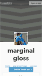 Mobile Screenshot of marginalgloss.tumblr.com