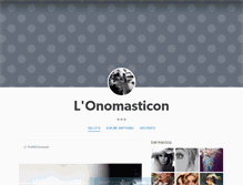 Tablet Screenshot of lonomasticon.tumblr.com