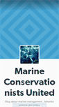 Mobile Screenshot of marine-conservationists-united.tumblr.com