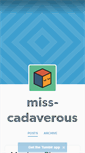 Mobile Screenshot of miss-cadaverous.tumblr.com