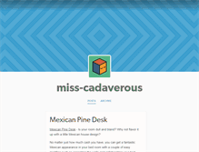 Tablet Screenshot of miss-cadaverous.tumblr.com