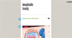 Desktop Screenshot of inexplicablebeauty.tumblr.com