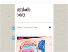 Tablet Screenshot of inexplicablebeauty.tumblr.com