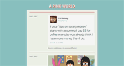 Desktop Screenshot of apinkworld.tumblr.com