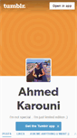 Mobile Screenshot of ahmedkarouni.tumblr.com