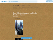 Tablet Screenshot of ahmedkarouni.tumblr.com