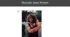 Desktop Screenshot of muscularasianwomen.tumblr.com