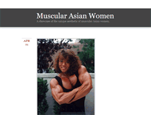 Tablet Screenshot of muscularasianwomen.tumblr.com