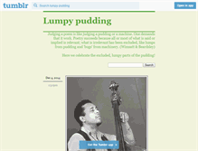 Tablet Screenshot of lumpy-pudding.tumblr.com