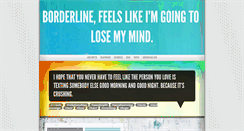 Desktop Screenshot of journeytotheborderline.tumblr.com