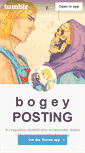 Mobile Screenshot of bogeyposting.tumblr.com