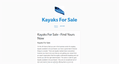 Desktop Screenshot of kayaksforsalereviews.tumblr.com