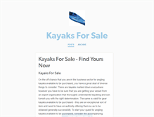 Tablet Screenshot of kayaksforsalereviews.tumblr.com