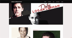 Desktop Screenshot of loganlermandaily.tumblr.com