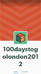 Mobile Screenshot of 100daystogolondon2012.tumblr.com