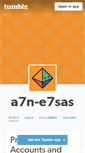 Mobile Screenshot of a7n-e7sas.tumblr.com