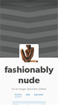 Mobile Screenshot of fashionablynude.tumblr.com