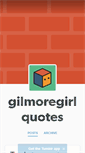 Mobile Screenshot of gilmoregirlquotes.tumblr.com