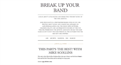 Desktop Screenshot of breakupyourband.tumblr.com