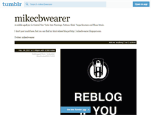 Tablet Screenshot of mikecbwearer.tumblr.com