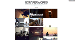 Desktop Screenshot of nopaperwords.tumblr.com