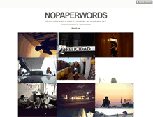 Tablet Screenshot of nopaperwords.tumblr.com