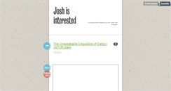 Desktop Screenshot of forjosh.tumblr.com