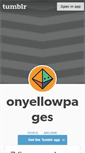 Mobile Screenshot of onyellowpages.tumblr.com