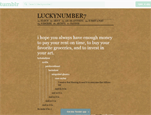 Tablet Screenshot of bluckynumber7.tumblr.com