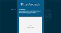 Desktop Screenshot of finaljeopardy.tumblr.com