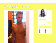 Tablet Screenshot of ilovenakedboys.tumblr.com