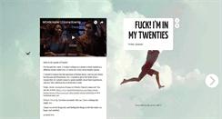 Desktop Screenshot of fuckiminmy20s.tumblr.com