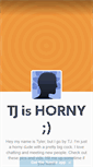 Mobile Screenshot of horny-tj.tumblr.com
