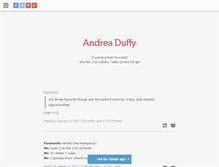 Tablet Screenshot of andreaduffy.tumblr.com
