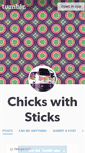 Mobile Screenshot of chicks-with-sticks.tumblr.com