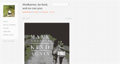 Desktop Screenshot of ifindkarma.tumblr.com