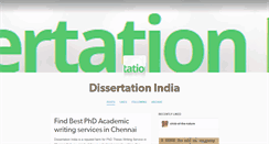 Desktop Screenshot of dissertationindia.tumblr.com