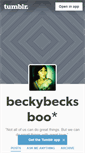 Mobile Screenshot of beckybecks.tumblr.com