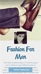 Mobile Screenshot of fashionandstyleformen.tumblr.com