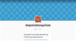 Desktop Screenshot of depoisdosquinze.tumblr.com