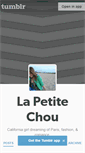 Mobile Screenshot of lapetitechou.tumblr.com