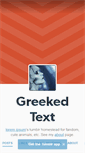 Mobile Screenshot of greekedtext.tumblr.com