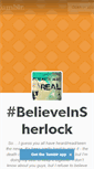 Mobile Screenshot of believeinsherlock.tumblr.com