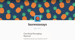 Desktop Screenshot of laurenzosays.tumblr.com