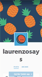 Mobile Screenshot of laurenzosays.tumblr.com