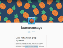 Tablet Screenshot of laurenzosays.tumblr.com