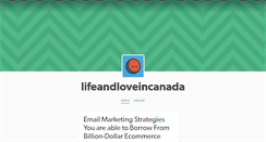 Desktop Screenshot of lifeandloveincanada.tumblr.com