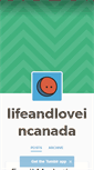 Mobile Screenshot of lifeandloveincanada.tumblr.com