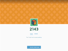 Tablet Screenshot of 2143.tumblr.com