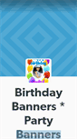 Mobile Screenshot of birthdaybanners.tumblr.com